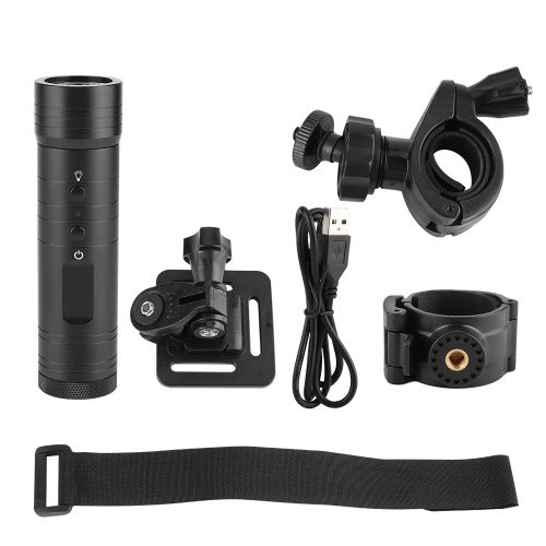 Camera de sport d'exterieur HD WS10 avec vision nocturne et lampe torche DV 8 LED