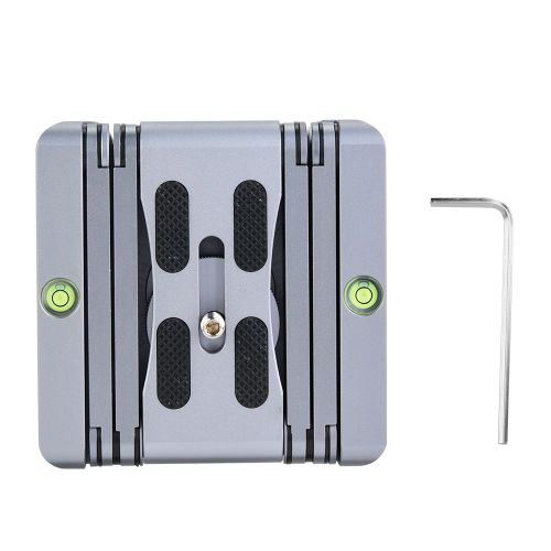 Trepied a rotule pliable ADAI Z Flex avec plateau a degagement rapide et inclinable, gris argente