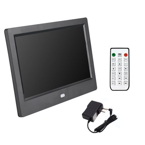 Cadre photo numerique 7 pouces HD 1024 x 600 IPS avec ecran LED et album electronique (noir US)