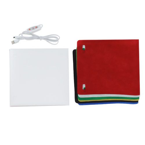 Mini boite d'eclairage portable a LED pour studio photo, 20 x 20 x 20 cm, intensite variable