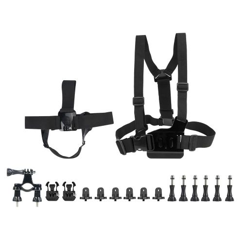 Kit d'accessoires pour jet ski pour camera Insta360 ONE X ONE, sangle de tete, sangle de poitrine, support de guidon