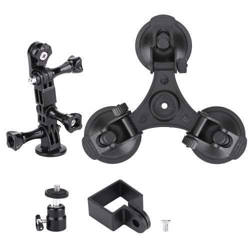 Support de camera de sport universel pour voiture, support solide a trois ventouses, compatible avec DJI OSMO Pocket