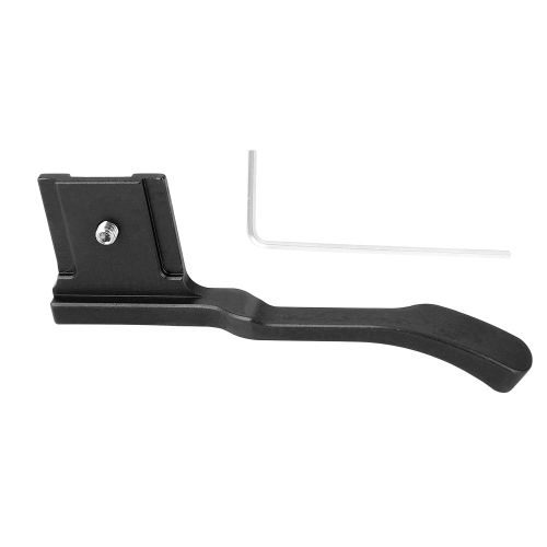 Poignee en alliage d'aluminium pour appareil photo Fuji GFX50R (noir)