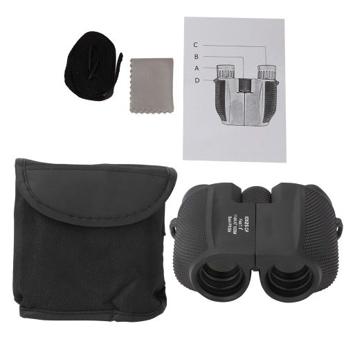 Jumelles de voyage portables 10x25 HD pour l'exterieur, jumelles de vision nocturne portables