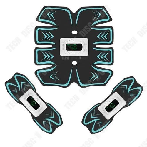 Autocollants D'entraînement Musculaire - Td® - Mhh-015 - 6 Modes - 15 Niveaux De Vibration - Abdominaux