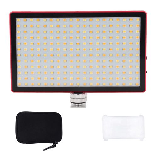 Lampe video LED LituFoto L28, eclairage de remplissage 3200-5600K CRI97 pour prise de vue (rouge)