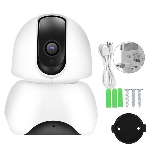 Camera PTZ sans fil 1080P, panorama 3D, detection de mouvement, audio bidirectionnel, CCTV pour 360Eyes, AC 100 V - 240 V (Royaume-Uni)
