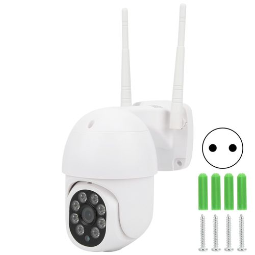 Camera PTZ Wifi 1080P, etanche IP66, detection de mouvement, interphone bidirectionnel, vision nocturne, systeme de securite, prise 100-240VEU