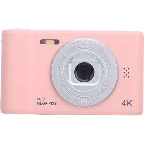 CHECARZHN--NO1-Appareil Photo Compact, Appareil Photo Selfie Numérique Anti-Secousse 4K 50Mp Avec Microphone Intégré Pour Les Voyages (64Gb)