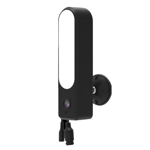 Camera Wi-Fi 1080p, vision nocturne, etanche IP66, detecteur de mouvement, lampe pour la maison et le jardin, compatible avec Tuya 100-240VUS