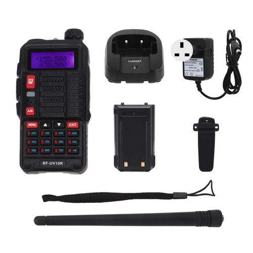 Talkie-walkie sans fil UV haute puissance VHF 136-174 MHz UHF 400-520 MHz, longue portee 5 km, radio bidirectionnelle AC 100-240 V, prise britannique