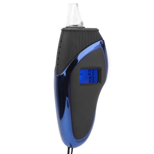 Ethylotest Portable Pour La Detection De La Concentration De Vin Et De L'alcool, Ecran Lcd, Noir Et Bleu