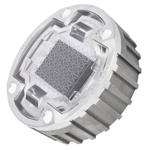 Spot Solaire Led Encastrable Dans Le Sol, Etanche Ip68, Ideal Pour Un Jardin, Un Sentier Ou Une Cour, Rouge, Normalement Allume