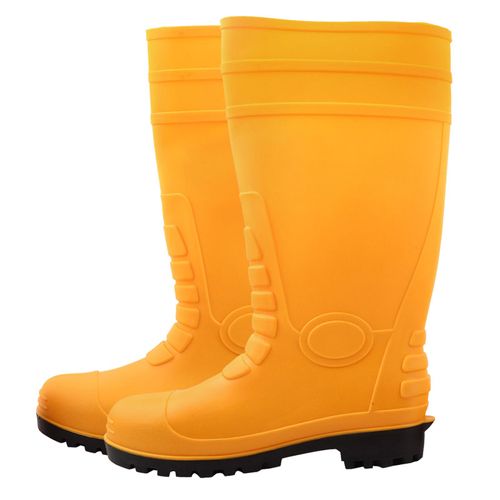 Bottes De Lutte Contre L'incendie, Chaussures De Securite En Caoutchouc, Resistantes Aux Chocs, Aux Perforations Et Aux Acides, 44