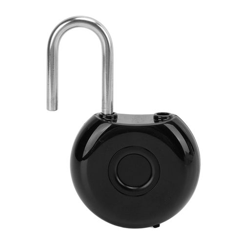 Cadenas a empreinte digitale, Intelligence artificielle, chargement USB flexible, serrure de valise pour armoire de salle de sport, noir