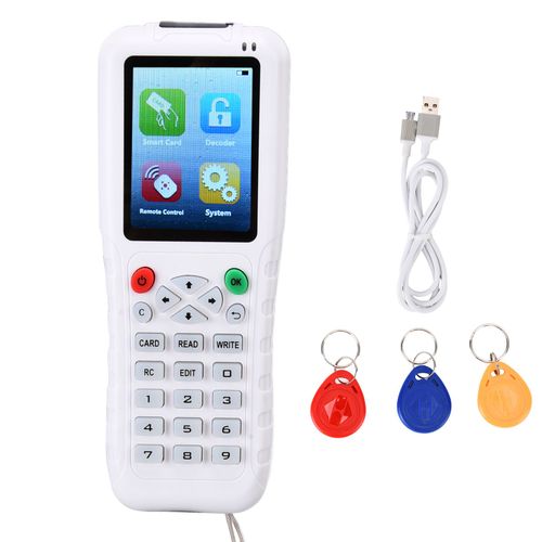 Lecteur-copieur de cartes, graveur, duplicateur, USB DC5V, crypte, decodage complet pour controle d'acces, cartes d'identite IC