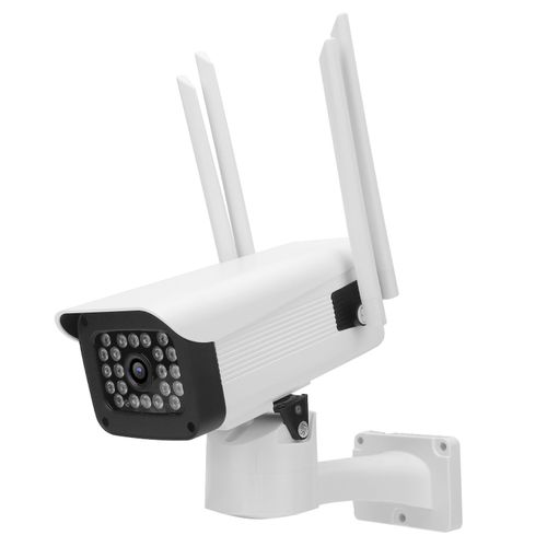 Camera de securite 1080p, 22 lumieres, detection de mouvement, interphone bidirectionnel, vision nocturne, prise 100-240 VAU