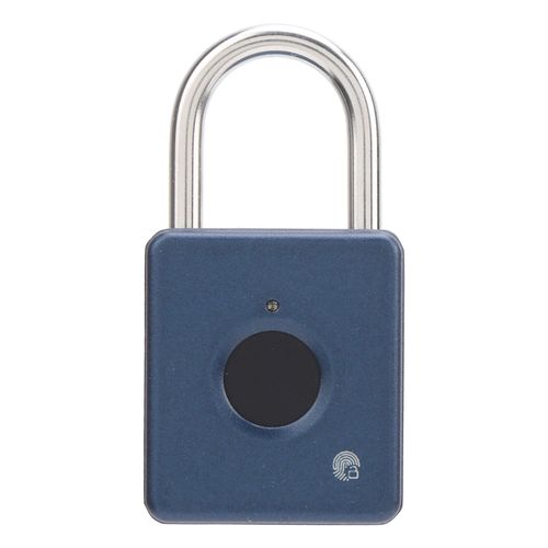 Cadenas a empreinte digitale antivol intelligent sans cle pour armoire, dortoir, entrepot, bleu