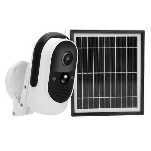 Camera WiFi 1080P 3,3 W, panneau solaire, vision nocturne infrarouge, audio bidirectionnel, PIR, CCTV, etancheite IP65