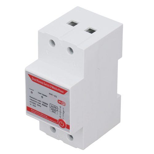 Disjoncteur WIFI, compteur d'energie intelligent, interrupteur, telecommande, minuterie 220 V CA, pour application Tuya