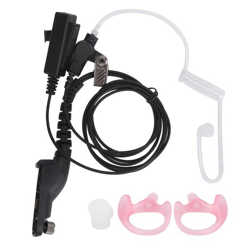 Casque talkie-walkie avec microphone PPT, tube acoustique pour Motorola APX4000/APX6000