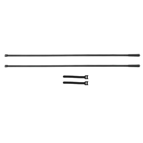 Lot de 2 antennes pour talkie-walkie 136 MHz?? 520 MHz SMA femelle double bande, antenne radio bidirectionnelle AT-108 109 cm