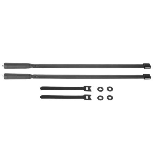 Lot de 2 antennes pour talkie-walkie col de cygne SMA femelle double bande pliable 136 MHz-520 MHz pour radio bidirectionnelle 48 cm