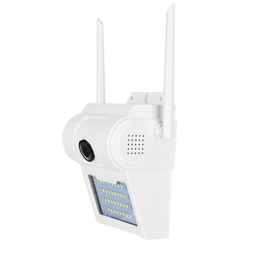 Camera murale Wi-Fi 1080P, etanche IP66, avec detecteur de mouvement LED, pour la securite de la maison (100-240 VAU)