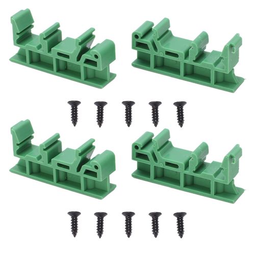 Lot de 2 supports de montage isoles pour circuits imprimes sur rail DIN C45, pour appareils de commutation electroniques PCB