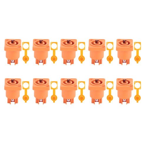 Lot de 10 connecteurs 3 broches professionnels, adaptateur etanche, prise d'alimentation pour amplificateur audio