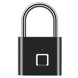 Cadenas intelligent a empreinte digitale rechargeable par USB, sans cle, noir, IP65