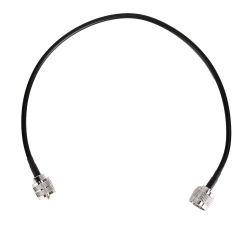 Cable adaptateur d'antenne coaxial 19,7 pouces N male vers UHF PL259 male 50 ohms a faible perte