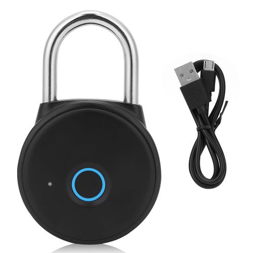 Cadenas intelligent a empreinte digitale W08, rechargeable par USB, etanche IP65
