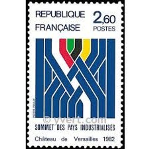 Sommet Des Pays Industrialisés Au Château De Versailles Année 1982 N° 2214 Yvert Et Tellier Luxe