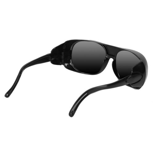 Lot de 10 lunettes de protection coupe-vent et anti-sable pour soudage (verres noirs)