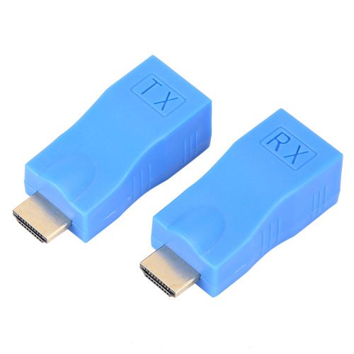 Adaptateur d'extension de signal de cable HDMI vers RJ45 double port par reseau Cat 5e/6