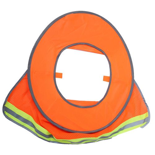 Casques de chantier de securite, casque de protection solaire, protection du cou des travailleurs, pare-soleil orange