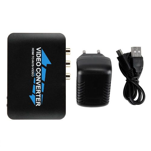 Adaptateur convertisseur HDMI vers AV/S-Video 110-240 V (prise UE)