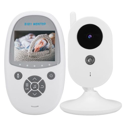 Babyphone Video Sans Fil Lcd 2,4 Pouces Avec Vision Nocturne Et Surveillance De La Temperature, 100-240 V (Ue)
