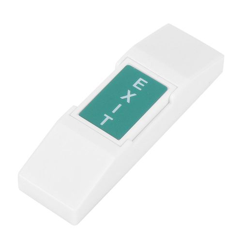 Mini bouton de sortie de porte 12 V, bouton d'ouverture et de deverrouillage d'urgence pour controle d'acces (mot blanc)