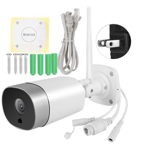 Camera d'exterieur Wifi HD 1080p IP66, vision nocturne, securite domestique, compatible Tuya (prise americaine)