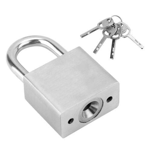 Cadenas de securite en acier inoxydable de 30 mm a anse courte, etanche et antirouille pour l'exterieur