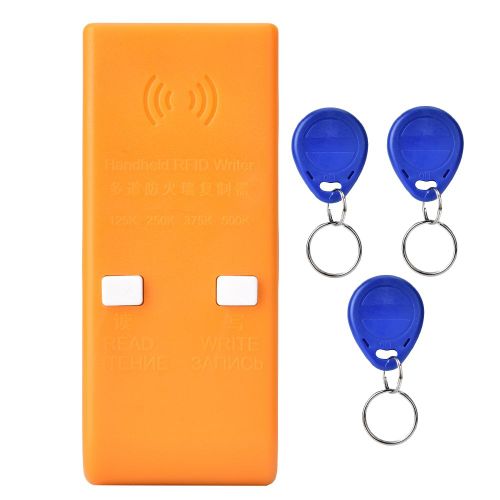 Copieur/lecteur/duplicateur crypte RFID jaune portable 125 kHz 250 kHz
