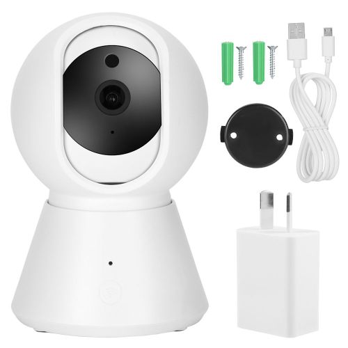 Camera De Surveillance Panoramique Sans Fil 1080p 360 Degres, Babyphone, Au 100-240 V
