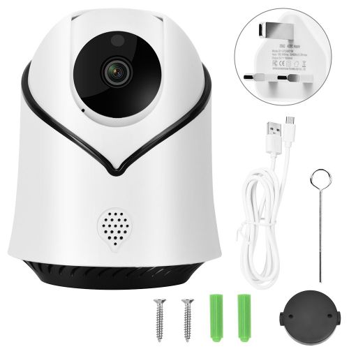 Camera Ip Intelligente Sans Fil Wi-Fi 1080p, Surveillance De Securite Domestique, Babyphone, 110-240 V, Royaume-Uni
