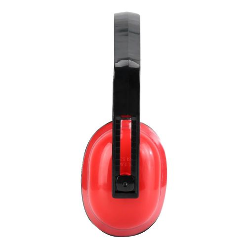 Casque antibruit en mousse pour chantier, protection antibruit, NRR 17 dB, rouge
