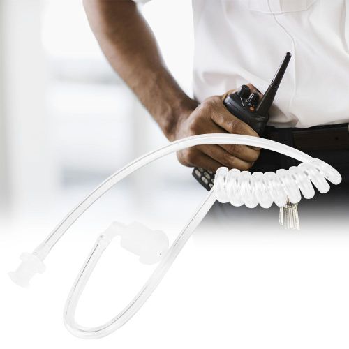 Tube acoustique transparent de remplacement pour ecouteur de talkie-walkie radio bidirectionnelle