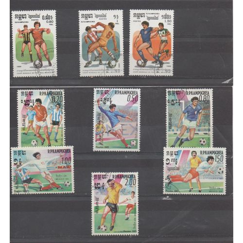 Cambodge ( Kampuchea ) Timbres Football
