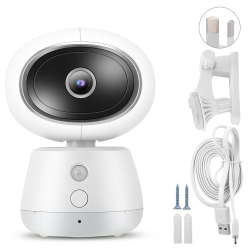 Camera Ptz Intelligente Sans Fil 1080p Hd Wi-Fi Avec Vision Nocturne Infrarouge Et Babyphone (Au 110-240 V)