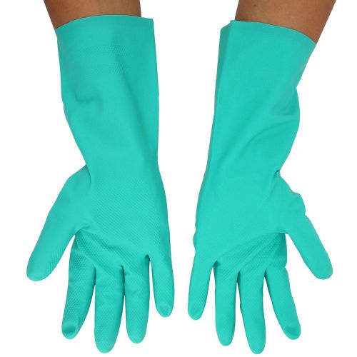 Gants de protection en caoutchouc nitrile industriel, antiacides, resistants a l'huile et au nettoyage (L)